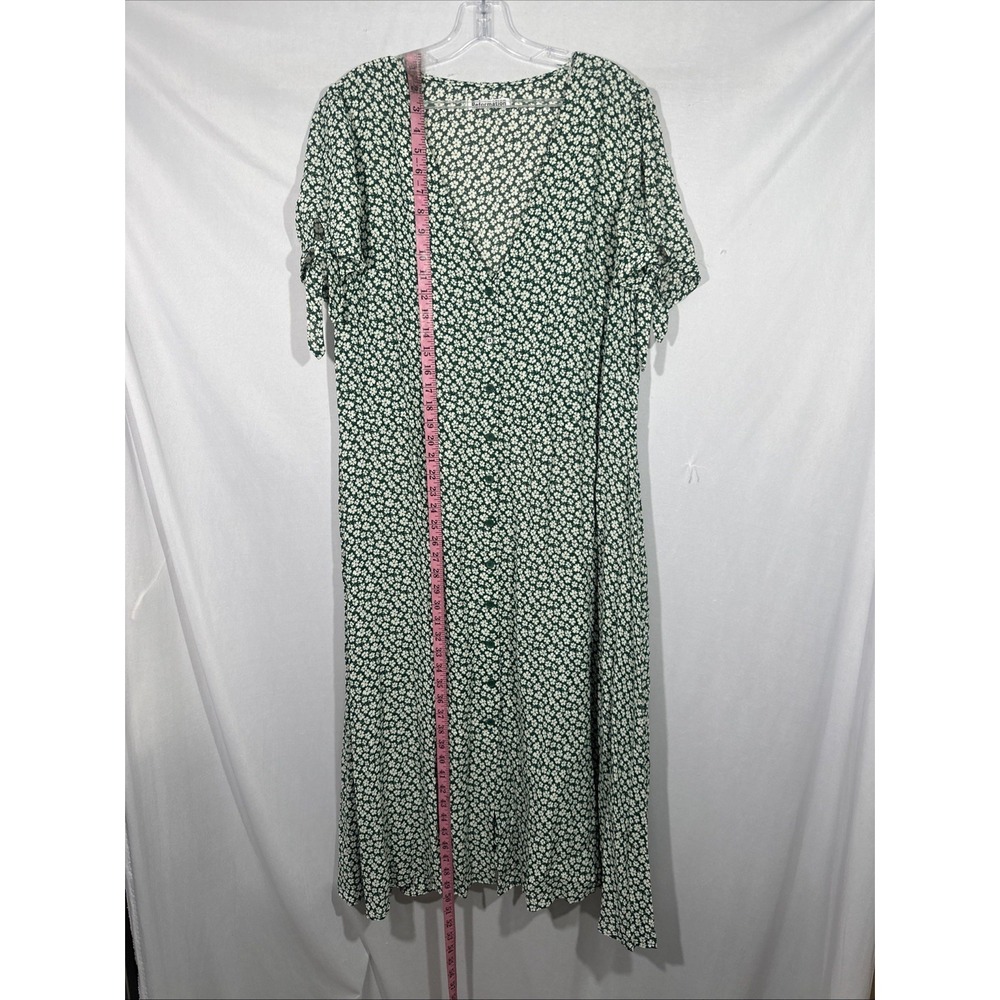 NWT $218 REFORMATION [ 16 ] Rosalinda Floral Tie Sleeve Dress In Venezuela T2134 - Picture 7 of 16
